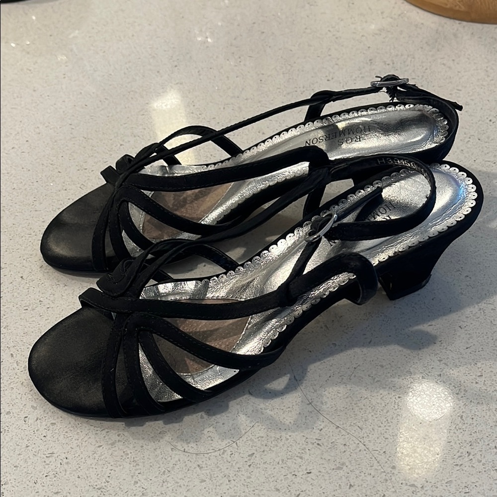 Elegant Black Strappy Heels